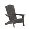 Merrick Lane Nassau Adirondack Chair with Cup Holder, Weather Resistant HDPE Adirondack Chair